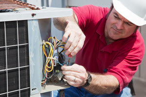 contractor performing an ac tuneup